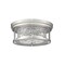 Z-Lite Clarion 2 Light Flush Mount, Brushed Nickel & Inner Clear Water & Outer Clear 493F2-BN - alternate 2